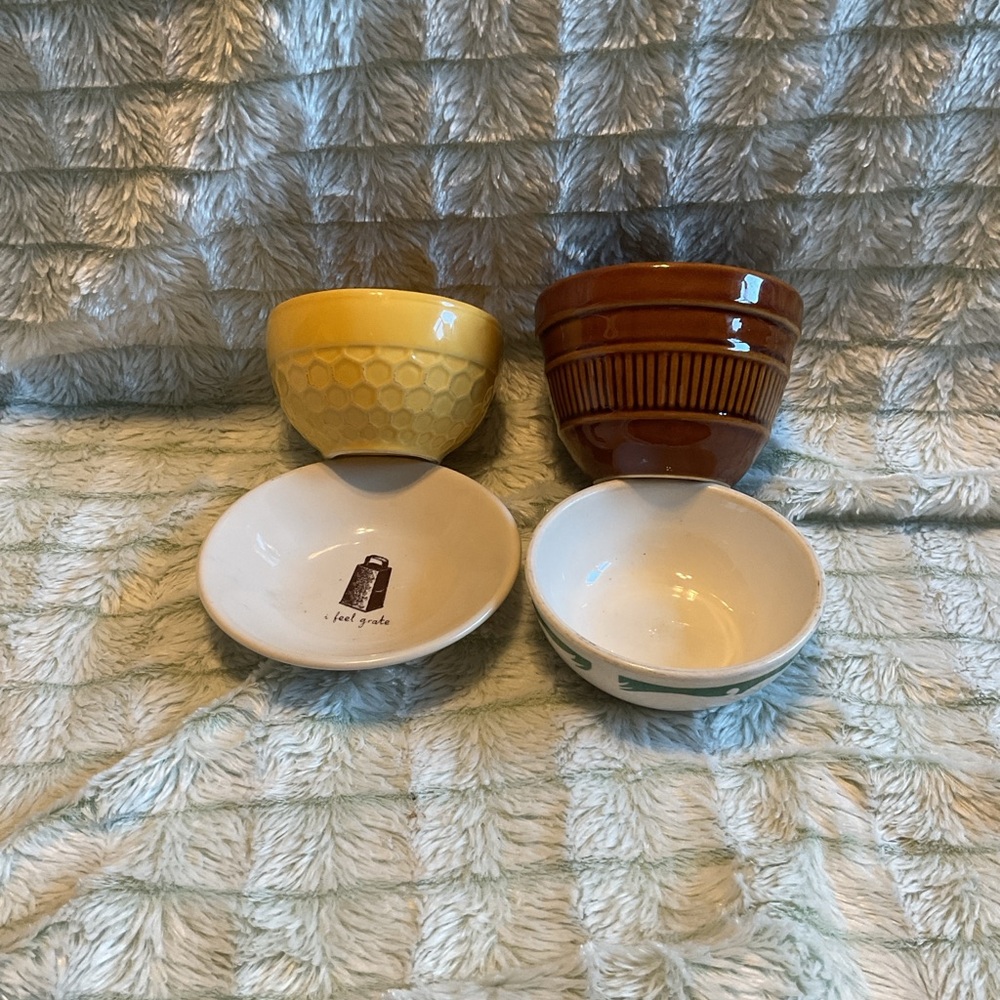 Set of Colorful Ceramic Bowls. Buy 2 or more @ $10 get 3rd lesser free